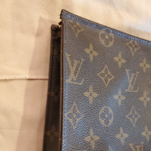 🌺 Louis Vuitton Monogram Toiletry Pouch Clutch 19 Excellent - Picture 3 of 14